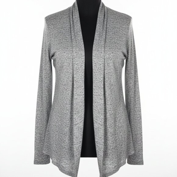 Splendid Heather Gray Open Cardigan Sweater Cotton Modal Knit Size Small S EUC - Picture 1 of 5